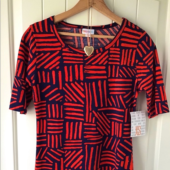 NEW LuLaRoe Julia Print Pullover Dress Size XS - Picture 2 of 14